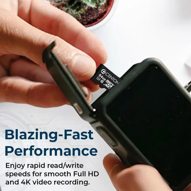 Alt view image 4 of 5 - Centon Electronics Micro SD Card, UHS-I / A1 / V10 / U1 / Class 10 Flash Memory Card for Phones, Tablets, Cameras, and More, 256GB