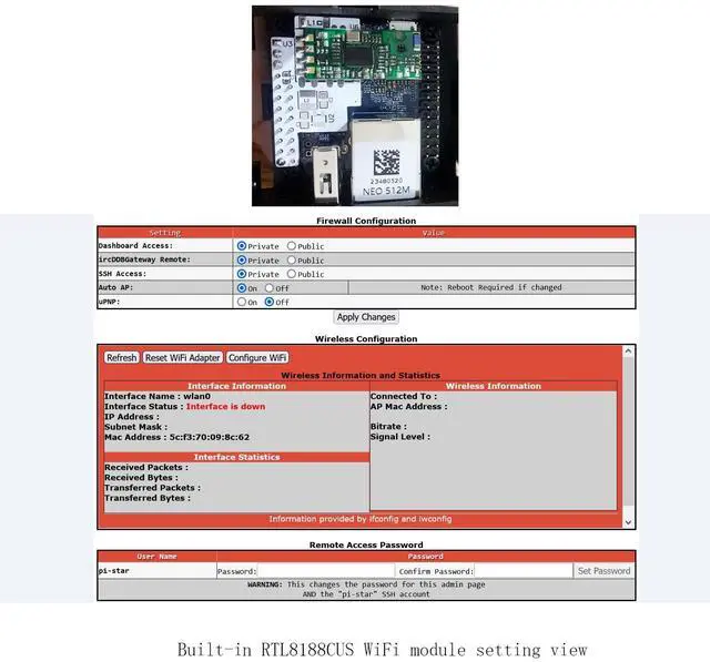 Alt view image 3 of 5 - Upgraded MMDVM Nano Hotspot - Portable NanoPi NEO with NanoHat OLED MMDVM with Built-in WiFi Module | Allwinner H3 RAM 512MB Ubuntu Ready | Supports C4FM YSF NXDN DSTAR P25 DMR | CNC Alloy Case
