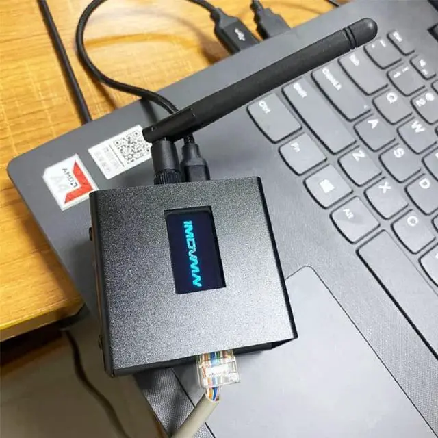 Alt view image 5 of 5 - Upgraded MMDVM Nano Hotspot - Portable NanoPi NEO with NanoHat OLED MMDVM with Built-in WiFi Module | Allwinner H3 RAM 512MB Ubuntu Ready | Supports C4FM YSF NXDN DSTAR P25 DMR | CNC Alloy Case