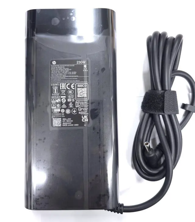 Alt view image 3 of 5 - HP 230W 19.5V 11.8A 4.5mm Grey Tip AC Adapter for HPOmen 15 16, HPOMEN Transcend, Victus 16 by Gaming Laptop ZBook Fury 16 G8 G9 G10, M85389-001, TPN-LA10, M41303-001, PA1231-08HP.