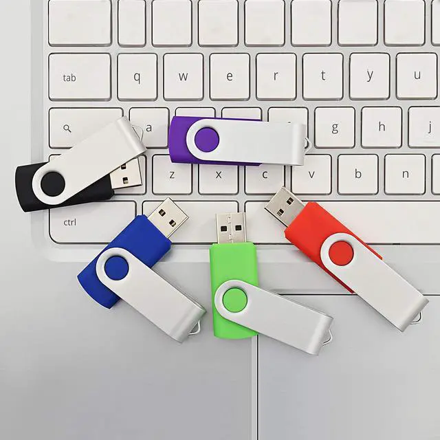 Alt view image 2 of 4 - KOOTION 64GB USB 2.0 Flash Drives 10 PCS Memory Stick Swivel Thumb Drives Pen Drives (Mixcolored)