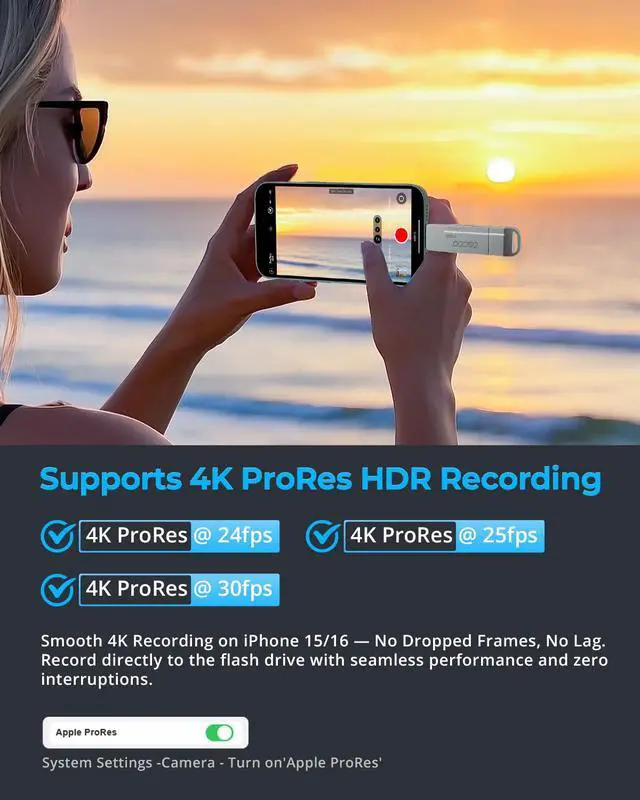 Alt view image 3 of 5 - OSCOO 512GB USB Flash Drive,Up to 550MB/sUSB 3.2 Gen1 High-Speed Thumb Drive, Dual USB-C & USB-A Ports, Compatible with iPhone 15/16/17, Android Phones, Mac  Photo & Video Backup