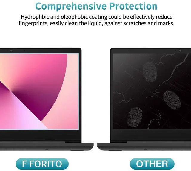 Alt view image 4 of 5 - F FORITO 2-Pack 17 inch Anti Blue Light Screen Protector, Eye Protection Anti Glare & Blue Light Blocking Screen Filter Compatible with All 17" Laptops with 16:10 Aspect Ratio