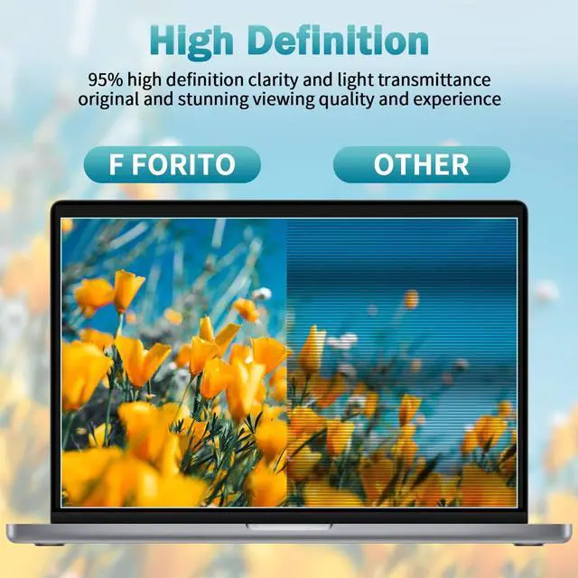 Alt view image 5 of 5 - F FORITO 2-Pack 17 inch Anti Blue Light Screen Protector, Eye Protection Anti Glare & Blue Light Blocking Screen Filter Compatible with All 17" Laptops with 16:10 Aspect Ratio