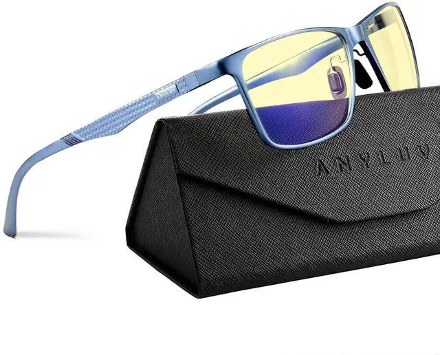 Main image of ANYLUV Blue Light Glasses Men/Women, Al-Mg Metal Computer Blue Light Blocking Glasses, Relieve Eyestrain and Eye Protection