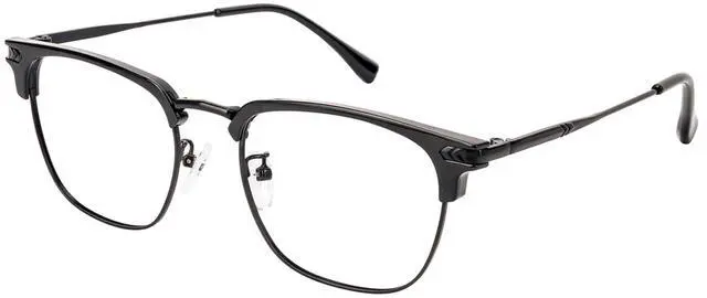 Main image of HOKETOP Blue Light Blocking Glasses for Women/Men Anti-Fatigue Computer Monitor Gaming Glasses Prevent Headaches Glasses, Arrow Browline Black