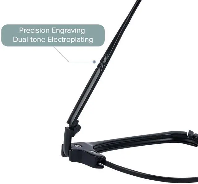 Alt view image 2 of 5 - HOKETOP Blue Light Blocking Glasses for Women/Men Anti-Fatigue Computer Monitor Gaming Glasses Prevent Headaches Glasses, Arrow Browline Black