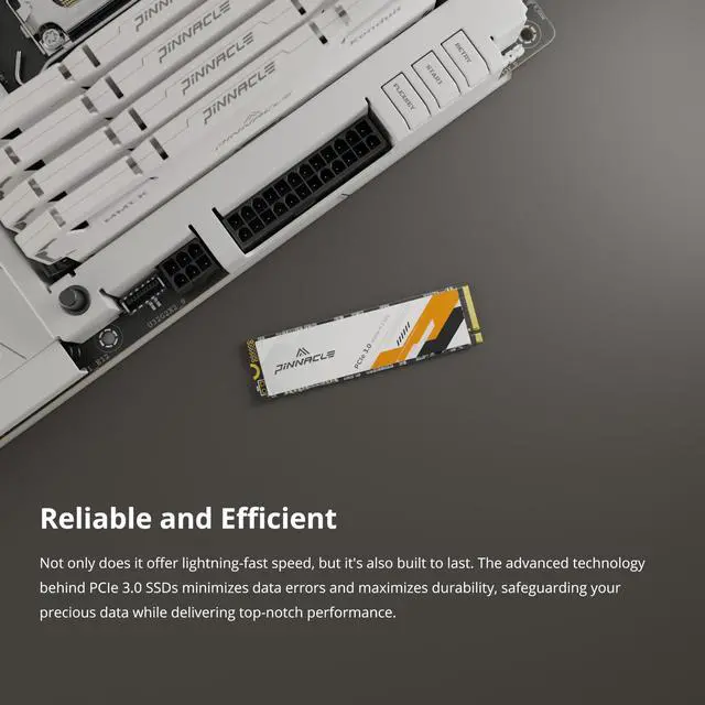 Alt view image 3 of 5 - Timetec Pinnacle 256GB SSD NVMe PCIe Gen3x4 8Gb/s M.2 2280 3D NAND High Performance SLC Cache Read/Write Speed Up to 2,000/1,600 MB/s Internal Solid State Drive for PC Laptop and Desktop (Pinnacle)