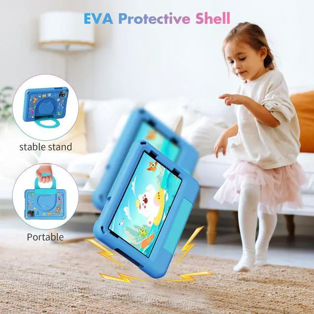 Alt view image 5 of 5 - VOLENTEX Android 15 Tablets with Case 7 inch Kids Tablet, 64GB Pad for Age 3-12 Toddler, Educationl, Games, Parental Control, Built in WiFi, Bluetooth, Dual Camera (Blue)