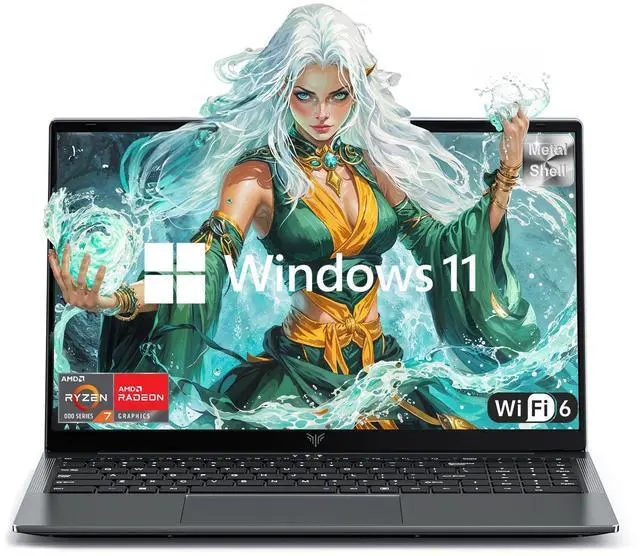 Main image of KAIGERR Laptop, Laptop Computer, AMD Ryzen 7 5700U(8C/16T, Up to 4.3GHz), 16GB RAM 512GB NVMe SSD, 15.6-in IPS Windows Laptop, WiFi 6, Numeric Keypad, HDMI Type-C USB3.2 Home Laptops Office Laptops
