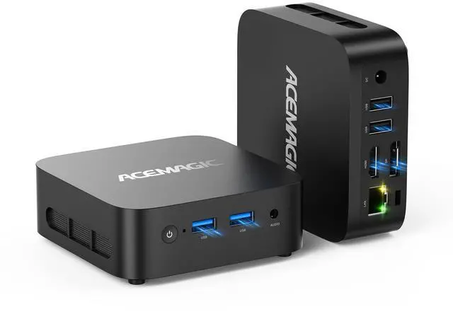 Main image of ACEMAGICIAN Vista Mini V1 Mini PC,16GB DDR4 RAM 512GB SSD Mini Computers, Twin Lake N150(Beat N100/N95) Small Desktop PC, 4K Dual Display/HDMI/WiFi/BT/LAN for Home/Office