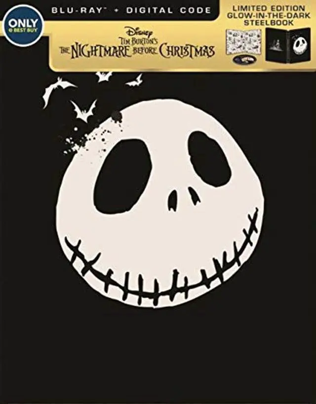 Main image of The Nightmare Before Christmas 25th Anniversary Limited Edition Glow In The Dark Steelbook Blu-ray