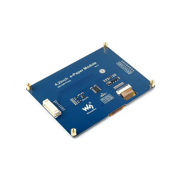 Alt view image 3 of 5 - iiunius 4.2inch E-Ink Display Module for Raspberry Pi & More, 400x300 Resolution, Black White Two Color, SPI Interface, Partial Refresh