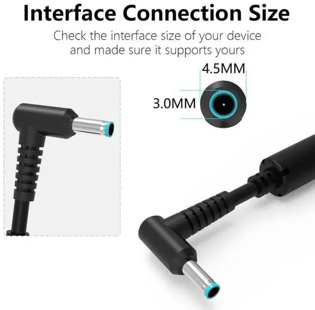 Alt view image 5 of 5 - LZUMWS 150W AC Adapter for HP Laptop Charger 19.5V/7.7A Power Supply with 4.5x3.0mm Tip Compatible with HP Victus/OMEN 15 17 /Pavilion Gaming/ZBook Fury/Studio