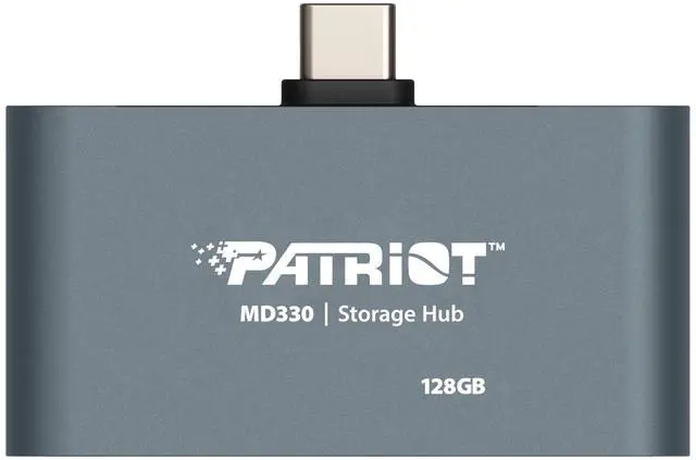 Alt view image 2 of 4 - Patriot Memory MD330 128GB Flash Drive Storage Hub USB 3.2 GEN 1:HDMI/USB-PD - PMD128GH013