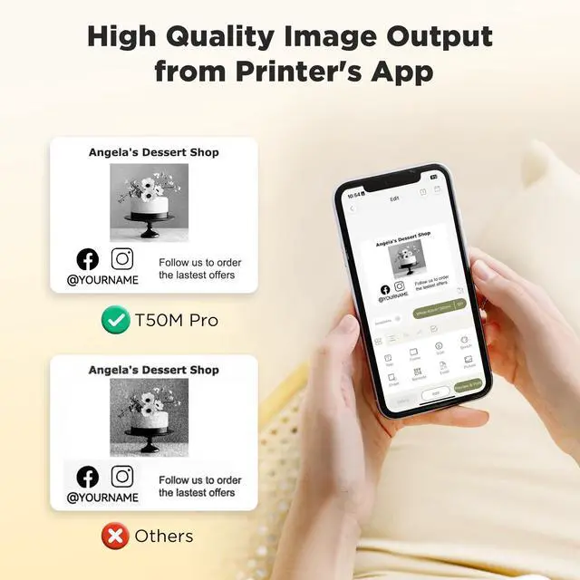 Alt view image 4 of 5 - SUPVAN T50M Pro Bluetooth Label Maker Machine with 4 Tapes, Wide Waterproof Label, Versatile App with 40 Fonts and 650+ Icons, Inkless Labeler for Home, Kitchen, School, Office Organization, Black