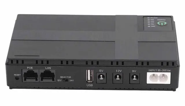 Main image of Uninterruptible Power Supply 10400mAh UPS Battery Backup, 5V 9V 12V 2A POE 15V 24V 1A Output Power Supply for Router, Modem, Security Camera (US Plug)