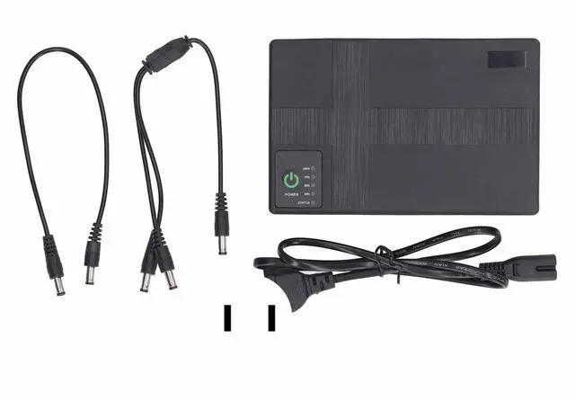 Alt view image 3 of 5 - Uninterruptible Power Supply 10400mAh UPS Battery Backup, 5V 9V 12V 2A POE 15V 24V 1A Output Power Supply for Router, Modem, Security Camera (US Plug)