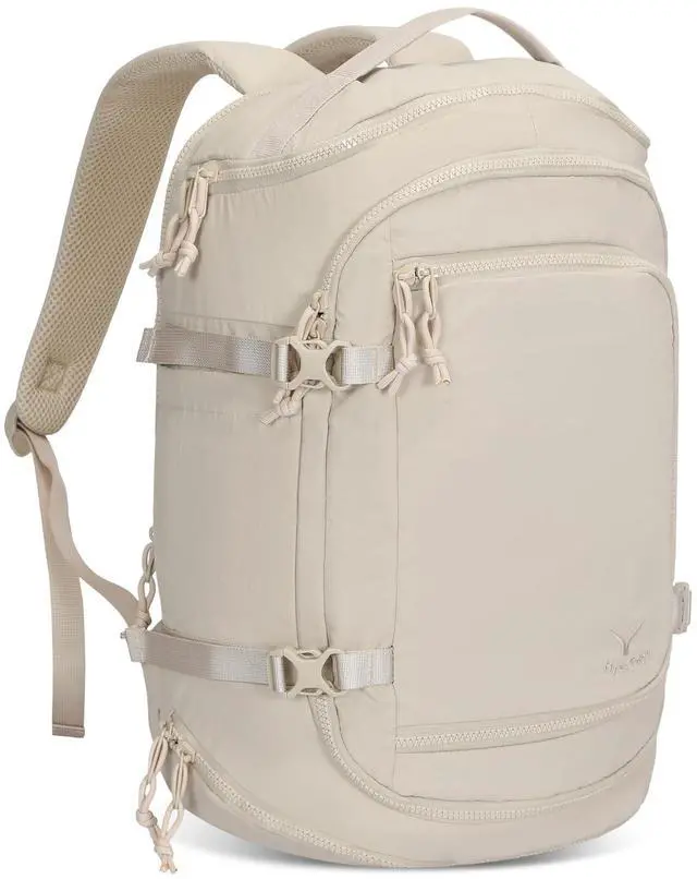 Main image of Hynes Eagle Travel Laptop Backpack 17 inches Lightweight Flight Approved Carry on Personal Item Bag Weekender Bag Daypack 20L Beige