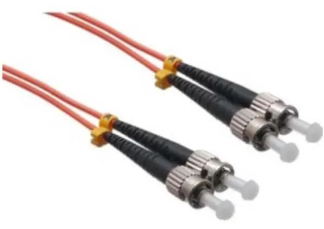 Main image of AXIOM MEMORY SOLUTION AXG92700 ST/ST Multimode Duplex OM2 50/125 Fiber Optic Cable 10m - TAA Compliant