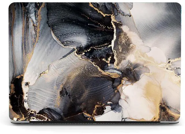 Main image of Berkin Arts Compatible with MacBook Pro 13 inch Cover, 2022, 2021, 2020-2018 Release A1708 with Keyboard Cover & Screen Protector Maximalism Marble and Gold Baroque