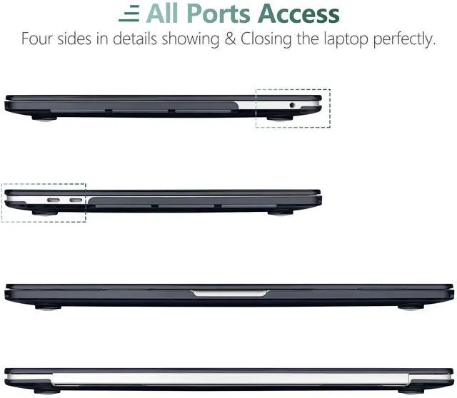 Alt view image 3 of 5 - DONGKE Compatible with MacBook Pro 13 inch Case 2024 2023-2020 Release A2338 M2/M1 A2251 A2289 with Retina Display & Touch ID, Plastic Hard Shell & Keyboard Cover & Screen Film - Dahlia Flowers