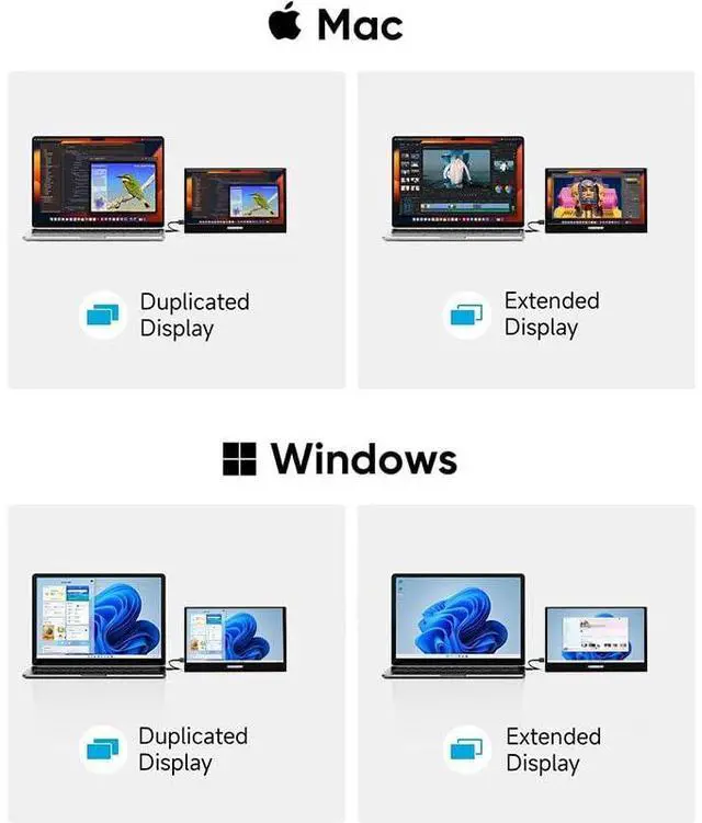 Alt view image 5 of 5 - AIREIXINGD Portable Monitor 11.6-inch 1366x768 TN LED Laptop Monitor USB HDMI Type-C Computer Monitor HDR for PC Mac Phone Xbox Switch PS4 PS5,Built-in Stand,Built-in Speaker