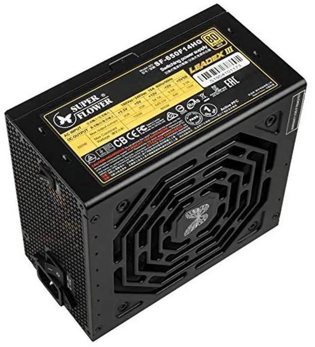 Alt view image 3 of 5 - Super Flower Leadex III Gold 650W 80+ Gold, ECO Fanless & Silent Mode, Full Modular Power Supply, Fluid Dynamic Bearing Fan,SF-650F14HG (650W)
