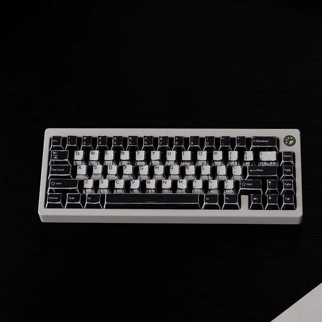 Alt view image 4 of 5 - Sumgsn 142 Keys Retro Manga Keycaps Cherry Profile PBT Black Keycaps Set Compatible with 60%/65%/75%/95% Cherry Mx Switches Mechanical Keyboard