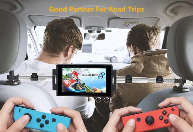 Alt view image 5 of 5 - YOOZ Car Headrest Tablet Mount, Car Backseat Tablet Holder for Kids - Adjustable 360 Rotation Between Seats Stand for 4-12.9" Devices, iPad Pro Air Mini, Galaxy Tabs, Fire, iPhone Series