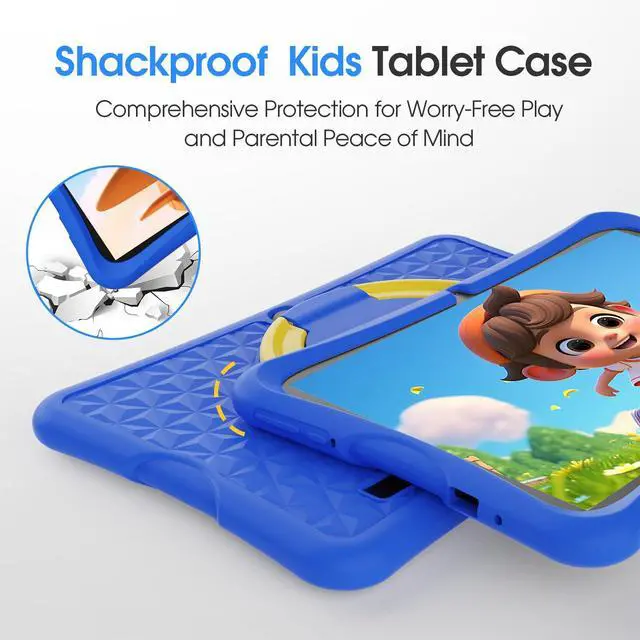 Alt view image 5 of 5 - 10.1 Inch Kids Tablet Ages 8-15, Android 15 Tablet for Kids,6G+32GB up to 128GB,6000mAh Battery,Dual Camera,WiFi,BT 5.0,Best Electronics Tablets Gift for Kids,Shockproof Protective Case (Blue)