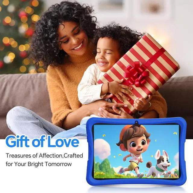 Alt view image 4 of 5 - 10.1 Inch Kids Tablet Ages 8-15, Android 15 Tablet for Kids,6G+32GB up to 128GB,6000mAh Battery,Dual Camera,WiFi,BT 5.0,Best Electronics Tablets Gift for Kids,Shockproof Protective Case (Blue)