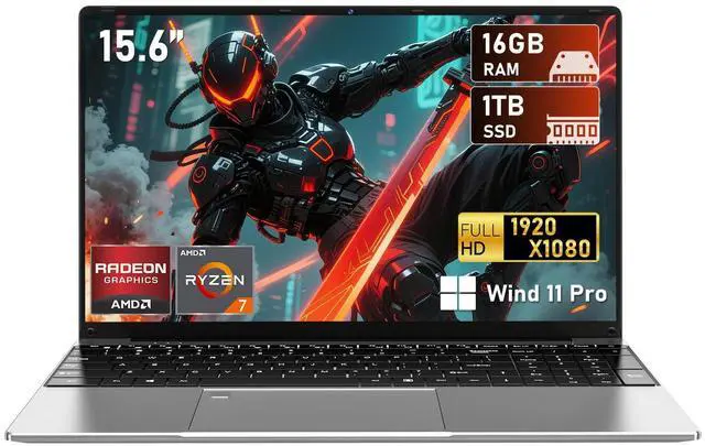 Main image of CHIFUYOU 2025 Gaming Laptop,15.6 Inch Laptop Computer,R7 5700U (8C/16T, Up to 4.3GHz), 16GB RAM, 1TB SSD, 15.6 FHD 1920 * 1080P Display, Radeon RX Vega 8 Graphics, WiFi 5, BT 5.0,Backlit Keyboard