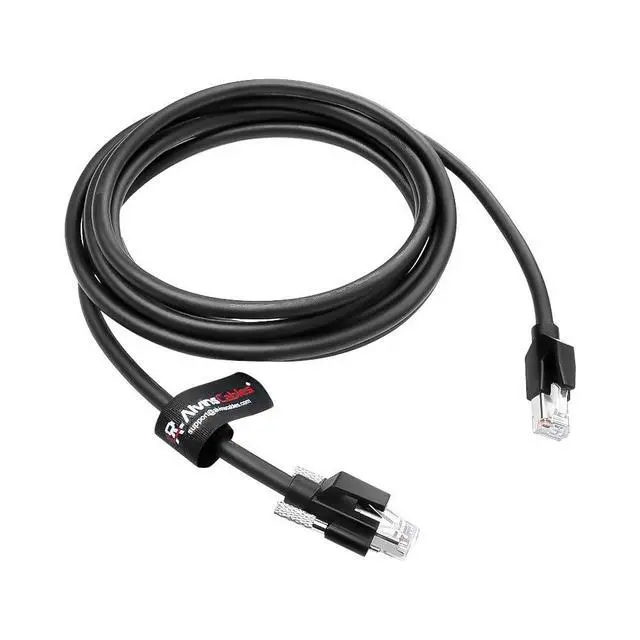 Alt view image 5 of 5 - Alvin's Cables GigE Vision Cable Horizontal RJ45 Screw Lock Industrial Ethernet Cable Shielded CAT6a High-Flex Drag-Chain, Compatible with Cognex Keyence Basler Hikvision Camera 3.3ft