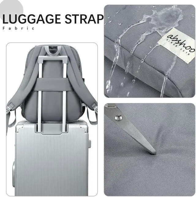 Alt view image 4 of 5 - abshoo 29L Backpack for School College Bookbag Middle High School Backpacks Casual Daypack Travel Backpack (Grey)