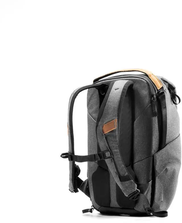 Alt view image 2 of 5 - Peak Design Everyday Backpack 20L, Charcoal, MagLatch Top, Dual Side Access, FlexFold Dividers, Fits 15" Laptop, For Camera Carry, Daily Commutes or Travel, Versatile Backpack for Men and Women