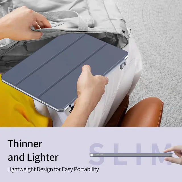 Alt view image 5 of 5 - KTGGHG Strong Magnetic Case for iPad Air 11-Inch M3/M2 2025/2024, iPad Air 10.9-Inch 5th/4th Generation 2022/2020, Slim Folio Smart Cover with Hard Back Shell, Lightweight&Auto Wake/Sleep, Purple