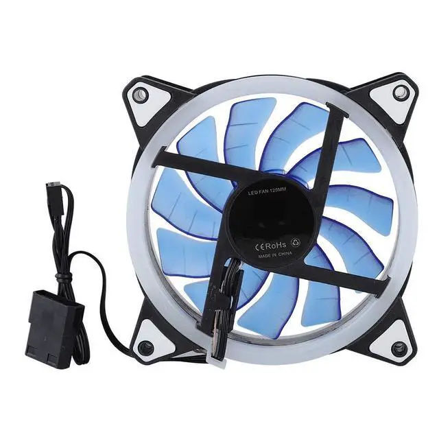 Alt view image 5 of 5 - DIY 240mm Cooler CPU/GPU Block Pump Reservoir LED Fan Heat Sink Compputer Water Cooling Kit