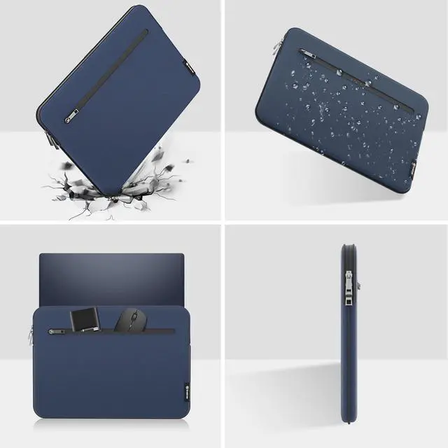 Alt view image 4 of 5 - Smatree SlimPro Laptop Sleeve Case for 16 inch Apple MacBook Pro 2019 A2141, for 15.4 inch MacBook Pro 2014/2015 A1398,Case with Swift-Access Accessory Pocket,Patented Super-Corner Design,Blue (S619B)