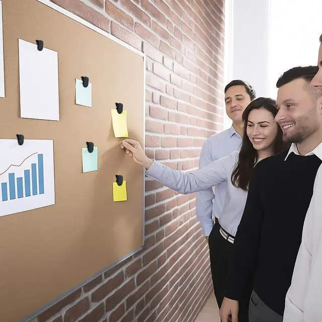 Alt view image 2 of 5 - DF DUALFERV Cubicle Clips for Fabric Walls - 75 Pcs Cubicle Hooks for Office Photos, Notes, Memos - Standard Size Partition Fabric Panel Wall Clips for Organizing and Displaying