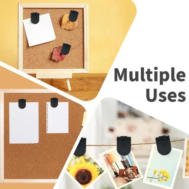 Alt view image 4 of 5 - DF DUALFERV Cubicle Clips for Fabric Walls - 75 Pcs Cubicle Hooks for Office Photos, Notes, Memos - Standard Size Partition Fabric Panel Wall Clips for Organizing and Displaying