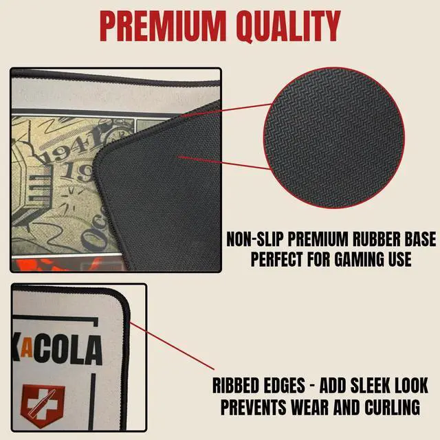 Alt view image 3 of 3 - ElitePlay Zombies Extra Large Gaming Mouse Mat 900x400mm Oversize - XXL Mouse Pad - Zombies Desk Pad Extended  Mouse Mat Pad for Precision and Speed - Non-Slip Rubber Base - Premium Quality