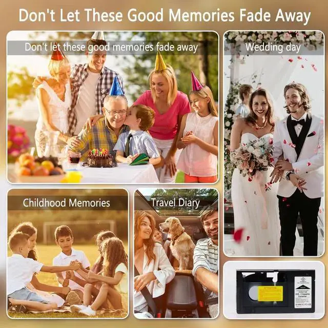 Alt view image 4 of 5 - OAWMWAOA VHS C Cassette Adapter for Camcorders SVHS VHS-C to VHS, Compatible 12mm Tapes, Motorized VHS Cassette Converter (Not Compatible with 8mm / MiniDV / Hi8)