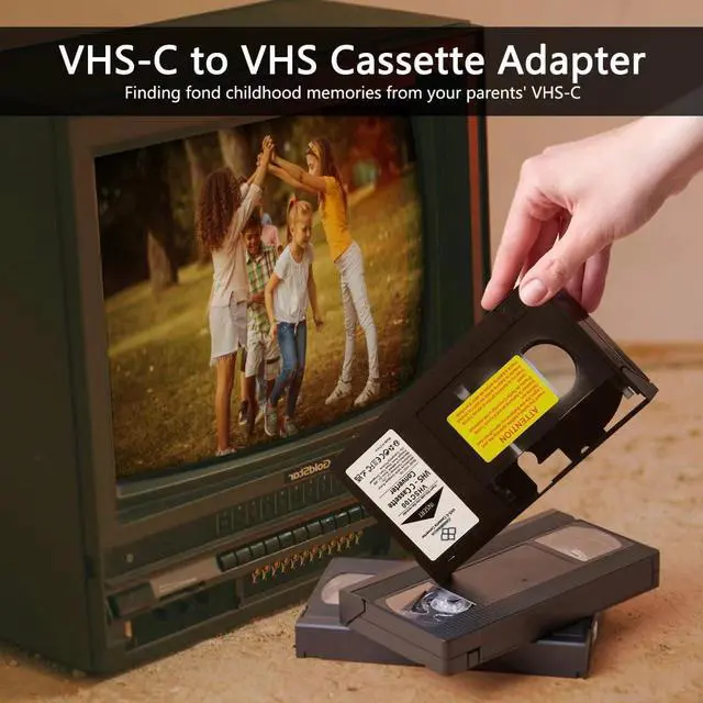 Alt view image 5 of 5 - OAWMWAOA VHS C Cassette Adapter for Camcorders SVHS VHS-C to VHS, Compatible 12mm Tapes, Motorized VHS Cassette Converter (Not Compatible with 8mm / MiniDV / Hi8)