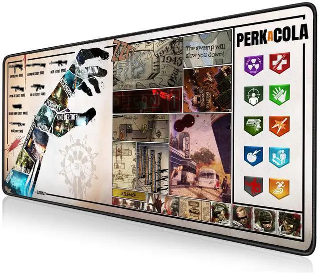 Main image of ElitePlay Zombies Extra Large Gaming Mouse Mat 900x400mm Oversize - XXL Mouse Pad - Zombies Desk Pad Extended  Mouse Mat Pad for Precision and Speed - Non-Slip Rubber Base - Premium Quality