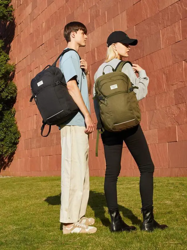 Alt view image 2 of 5 - EVER ADVANCED Work Backpack, Travel Laptop Backpack for Women Men with Luggage Sleeve, Fit 15.6Inch Laptop, Water Resistant Bookbag Carry on BagPack, Black