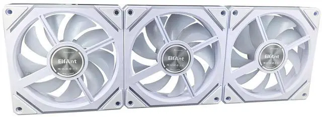 Alt view image 4 of 5 - Computer Case Fans Reverse 120mm ARGB - 5V 3Pin PWM Daisy Chain, Infinity Mirror Module for PC Cases & Liquid Cooling (White)