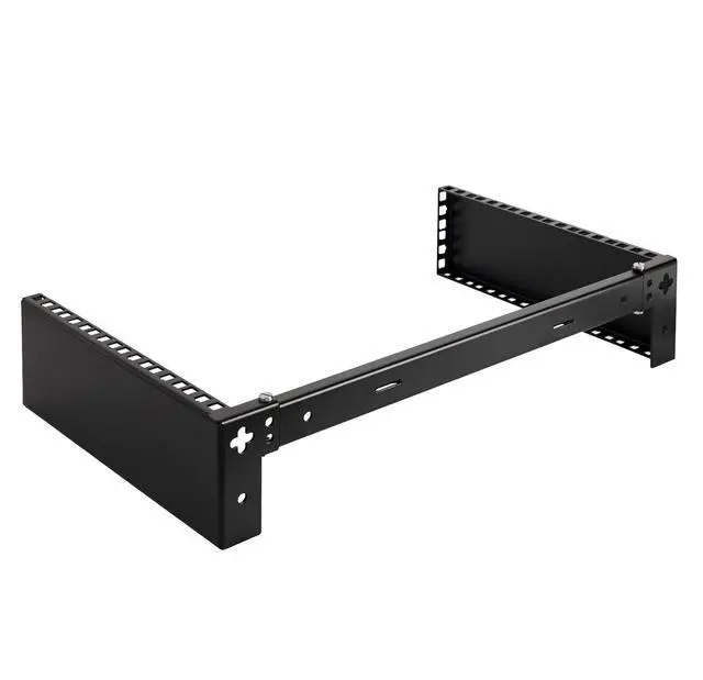 Alt view image 5 of 5 - RackPath 2U Wall Mount Network Rack - Patch Panel Bracket for Server and Network Equipment  11.25 inch Deep  Heavy Duty 150lbs Capacity