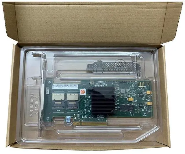 Alt view image 3 of 3 - LSI MegaRAID 9240-8i RAID Controller Card 6Gbps 8-Port SAS SATA LSI00200 Server PCIe Expander Card + 2* SFF8087 SATA Cable