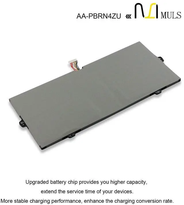 Alt view image 5 of 5 - MULS 66.9Wh AA-PBRN4ZU Laptop Battery for Samsung Galaxy Book Flex 930QCG 930QCJ 930XCJ NP930QCG NP930QCG-K01 950QCG 950QCG-X01 950QCG-X03 950QCJ 950XCJ NP950QCG 15-NP950 15.4V 4-Cell 4350mAh